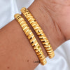 2.6 Block Finish - Micro Gold Plated Bangles