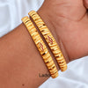 2.8 Groove - Micro Gold Plated Bangles