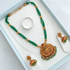 Limited-Time Mega Sale! Ambika – Green Beads Haaram Set