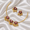 Lotus Hasli Necklace with Earrings