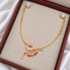 Ruby Mayil Pendant  - Micro Gold Plated