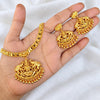 Gajalakshmi - Micro Gold Plated Necklace with Earrings