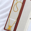 Gopuram - 24 inch Micro Gold Plated Dollar Chain