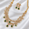 Two Layer Green Necklace Set