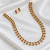 Long Floweral Haaram with Earrings