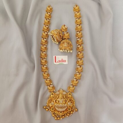 Heavy Lakshmi Haaram with Jhumka